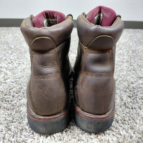Chippewa L.L.Bean Katahdin Iron Works Brown Leather Boots Men’s 12 D USA - Picture 3 of 15